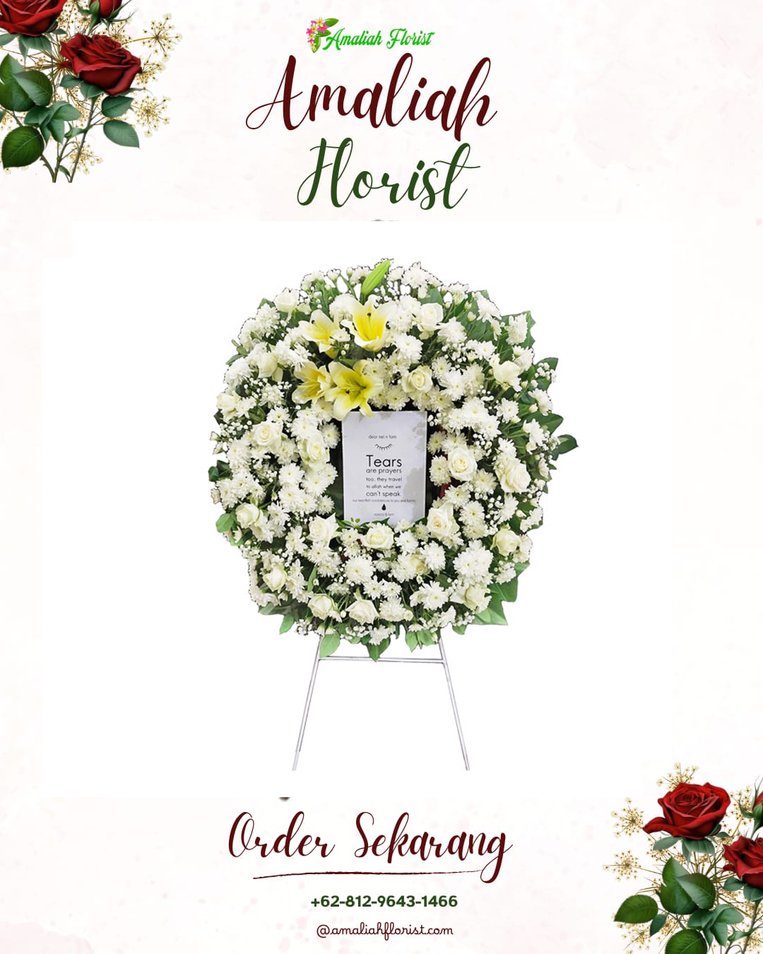 Krans Bunga Duka Weru